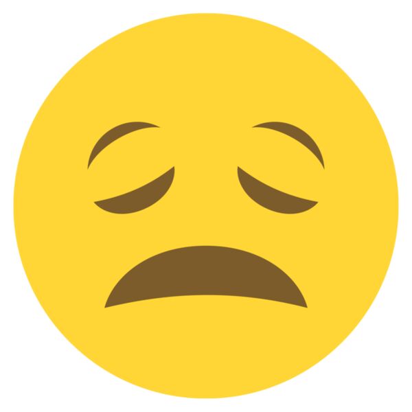 Emote, Anguished Classic Emoji, Popular Designs, Emoji - EMJ 42 Thumbnail