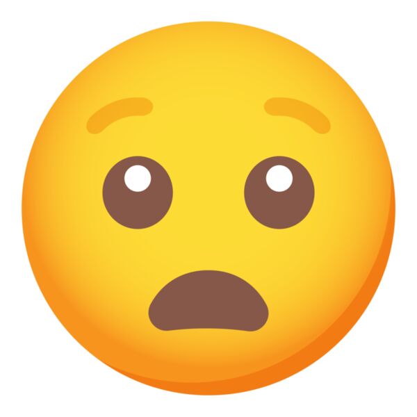 Emote, Frowning Face with Open Mouth Classic Emoji, Popular Designs, Emoji - EMJ 12 Thumbnail