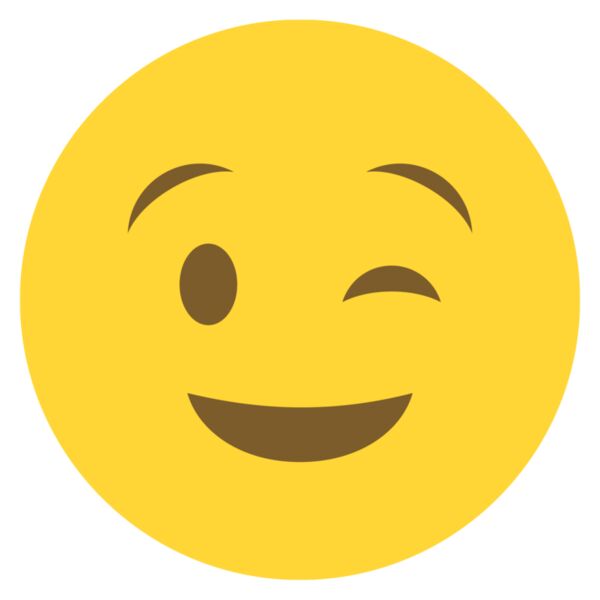 Emote, Winking with Smiling Face Classic Emoji, Popular Designs, Emoji - EMJ 69 Thumbnail