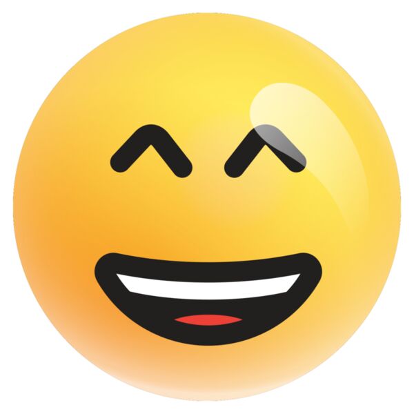 Emote, Grinning Face with Smiling Eyes 3D Emoji, Popular Designs, Emoji - EMJ 126 Thumbnail