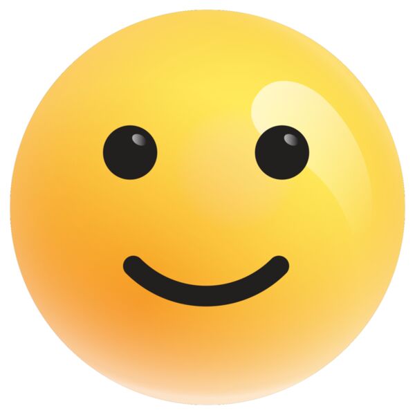 Emote, Slightly Smiling 3D Emoji, Popular Designs, Emoji - EMJ 137 Thumbnail