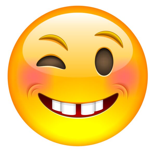 Emote, Winking with Separated Teeth 3D Emoji, Popular Designs, Emoji - EMJ 103 Thumbnail