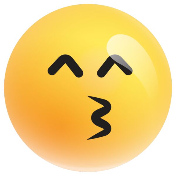 Emote, Kissing Face with Smiling Eyes 3D Emoji, Popular Designs, Emoji - EMJ 135 Thumbnail
