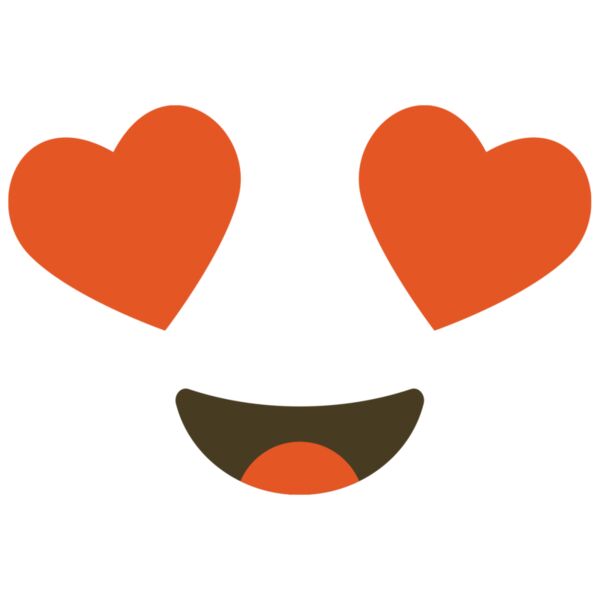 Emote, Smiling with Heart Eyes Kawaii Faces, Popular Designs, Emoji - EMJ 165 Thumbnail