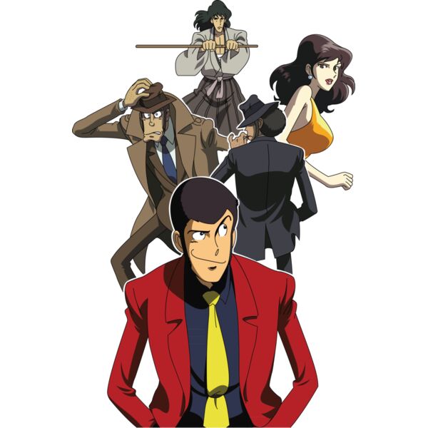 Lupin III, Jigen, Ishikawa XIII, Mine, Zenigata & Lupin III Anime Classic, Popular Designs, Classic Anime - CLS 8 Thumbnail