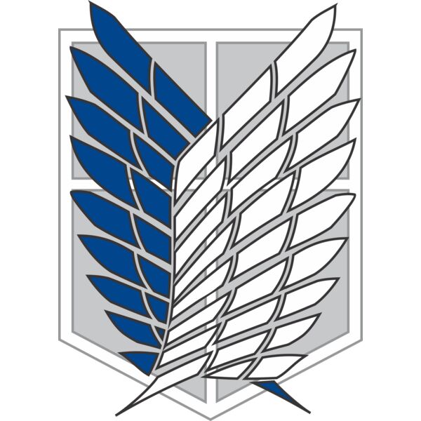 Attack on Titan, Survey Corps Logo Clipart, Popular Designs, Anime - ANM 27 Thumbnail