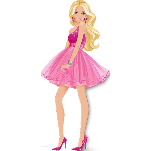 Mattel, Barbie Cute Clipart, Popular Designs, Barbie - BRB 3 Thumbnail