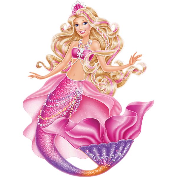 Mattel, Barbie Mermaid Clipart, Popular Designs, Barbie - BRB 6 Thumbnail