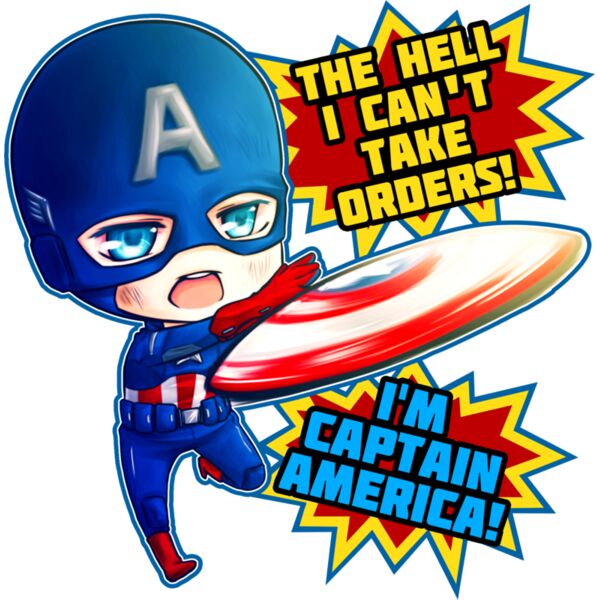 Marvel, Captain America Clipart, Popular Designs, Chibi Superheroes - CHIBI SH 3 Thumbnail