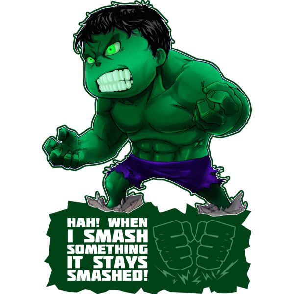 Marvel, Hulk Clipart, Popular Designs, Chibi Superheroes - CHIBI SH 17 Thumbnail
