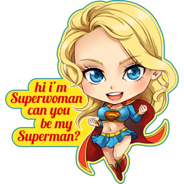 DC, Super Girl Clipart, Popular Designs, Chibi Superheroes - CHIBI SH 2 Thumbnail