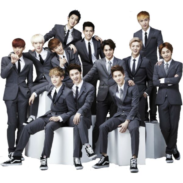Kpop, EXO Group Clipart, Popular Designs, Kpop Boy Group - KPOP 4 Thumbnail