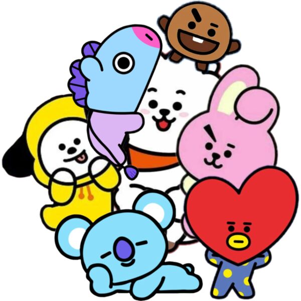 Kpop, BTS Cuties Clipart, Popular Designs, Kpop Boy Group - KPOP 8 Thumbnail