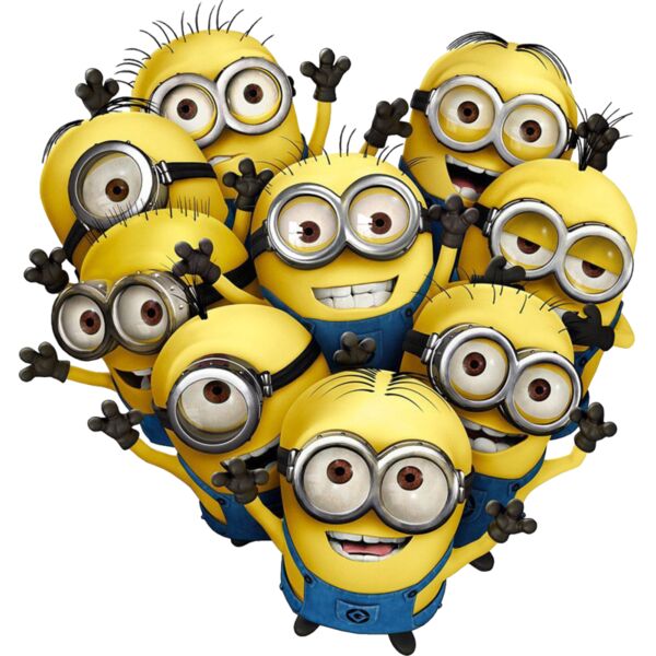 Illumination, Minions Heart Shape Clipart, Popular Designs, Minions - MN 11 Thumbnail