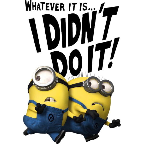 Illumination, I Didn't Do It Template, Popular Designs, Minions - MN 17 Thumbnail