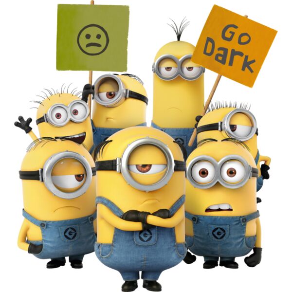 Illumination, Go Dark Template, Popular Designs, Minions - MN 15 Thumbnail