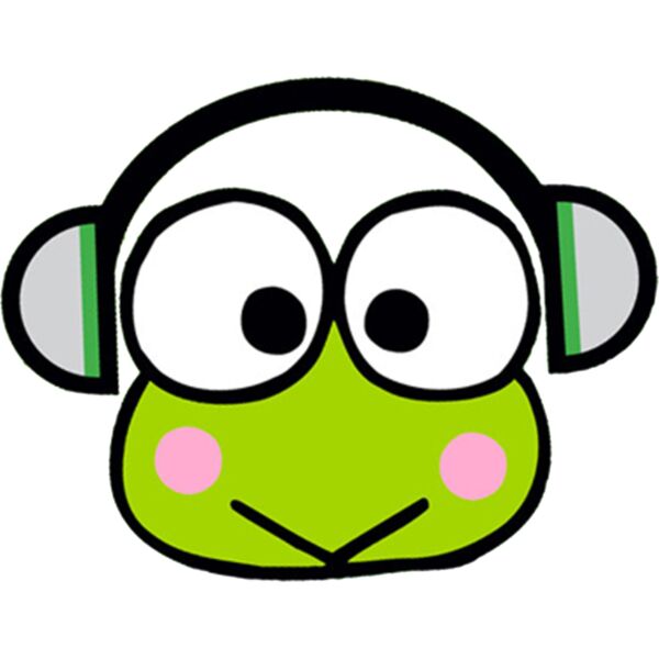 Sanrio, Keroppi Head Clipart, Popular Designs, Hello Kitty - HK 3 Thumbnail