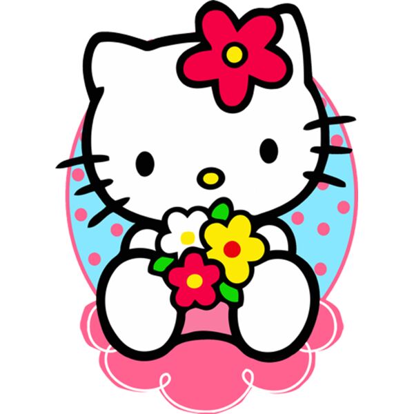 Sanrio, Hello Kitty Flowers Clipart, Popular Designs, Hello Kitty - HK 20 Thumbnail