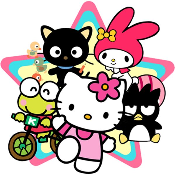 Sanrio, Hello Kitty with Friends Clipart, Popular Designs, Hello Kitty - HK 16 Thumbnail