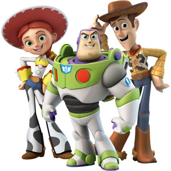 Kids Cartoons, Toy Story Sheriff Woody Cowboy Buzz Lightyear Outer Space Astronaut Jessie Sheriff Cowgirl Best Friends Clipart, Popular Designs, Kids Characters - BC 28 Thumbnail