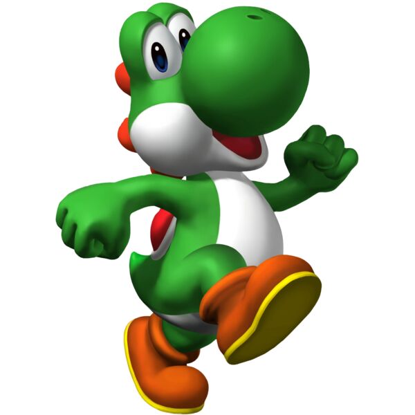 Kids Cartoons, Super Mario Yoshi Dinosaur T-rex Green Strong Superhero Superpowers Clipart, Popular Designs, Kids Characters - BC 22 Thumbnail