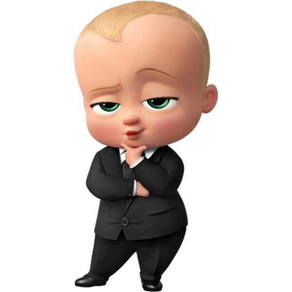 Kids Cartoons, Boss Baby Boy Black Suit Cute Baby Clipart, Popular Designs, Kids Characters -  BC 31 Thumbnail