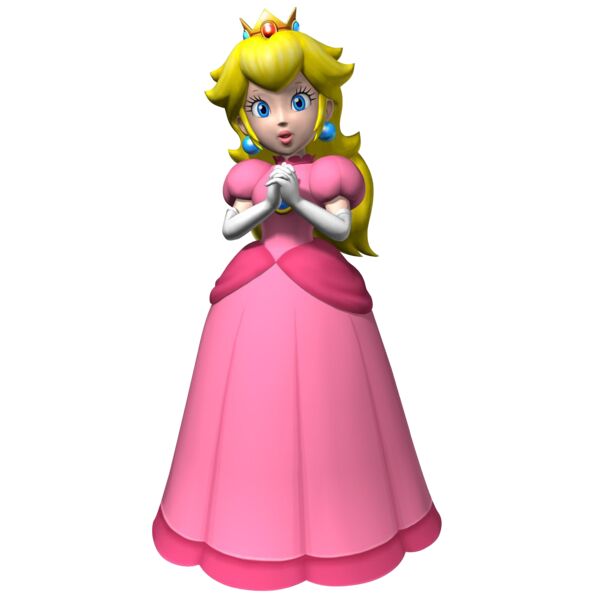 Kids Cartoons, Super Mario Princess Peach Pink Dress Beautiful Clipart, Popular Designs, Kids Characters - BC 21 Thumbnail