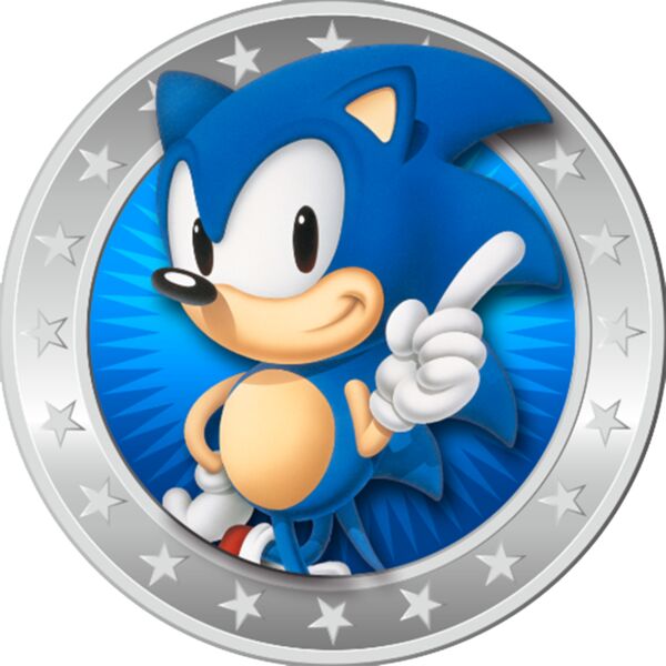 Kids Cartoons, Sonic the Hedgehog Blue Circle Frame Stars Cute SEGA Characters Clipart, Popular Designs, Kids Characters - BC 55 Thumbnail