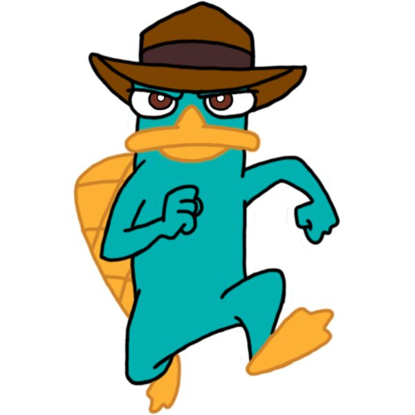 Kids Cartoons, Fineas and Ferb Detective Platypus Cute Cartoon Network Clipart, Popular Designs, Kids Characters - BC 49 Thumbnail