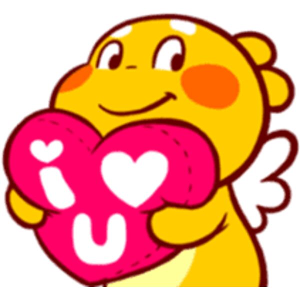 Kids Cartoons, Bigo Cartoon Inlove Heart Pillow Hug Happy Clipart, Popular Designs, Kids Characters - BC 40 Thumbnail