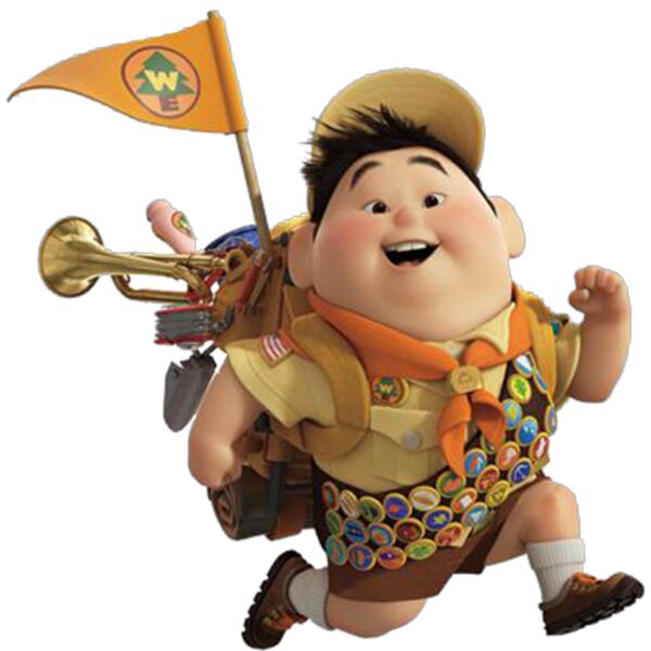 Kids Cartoons, Up Russel Boy Scout Adventurer Badge Cute Disney Pixar Clipart, Popular Designs, Kids Characters - BC 68 Thumbnail