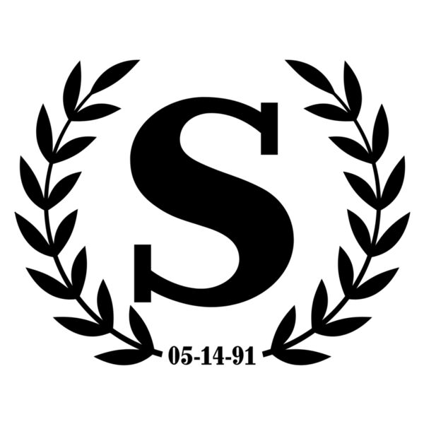 Monogram, Crest, Changeable Name,Changeable Color, Changeable Date,  Monogram Logo, Tshirt, Mugs, Tumbler, Bags, M1 Thumbnail