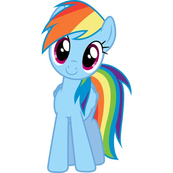 Kids Cartoons, My Little Pony Character Cute Rainbow Pony Rainbow Dash Clipart, Popular Designs, Kids Characters - GC 22 Thumbnail
