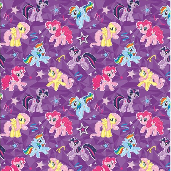 Kids Cartoons, My Little Pony Twilight Sparkle Violet Pony Fluttershy Yellow Pony Pinkie Pie Pink Background, Popular Designs, Kid Characters - GC 25 Thumbnail