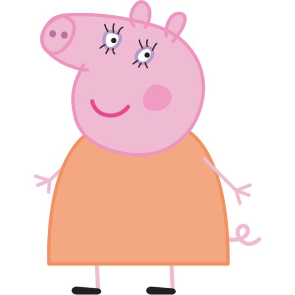 Kids Cartoons, Peppa Character Cute Mummy Pig Nickelodeon Clipart, Popular Designs, Kids Characters - GC 28 Thumbnail
