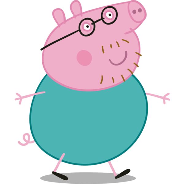 Kids Cartoons, Peppa Character Cute Daddy Pig Nickelodeon Clipart, Popular Designs, Kids Characters - GC 29 Thumbnail