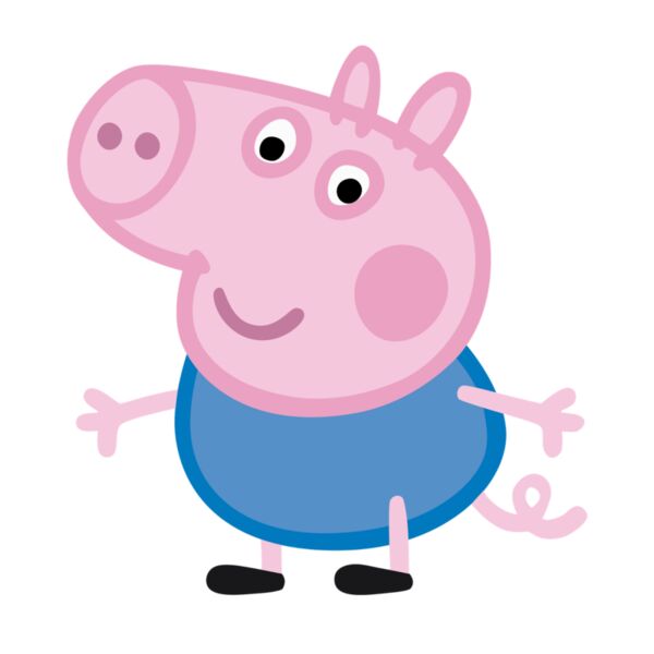 Kids Cartoons, Peppa Character Cute George Pig Nickelodeon Clipart, Popular Designs, Kids Characters - GC 27 Thumbnail