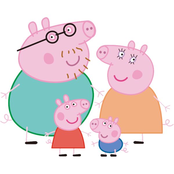 Kids Cartoons, Peppa Character Cute Peppa Family Nickelodeon Clipart, Popular Designs, Kids Characters - GC 30 Thumbnail