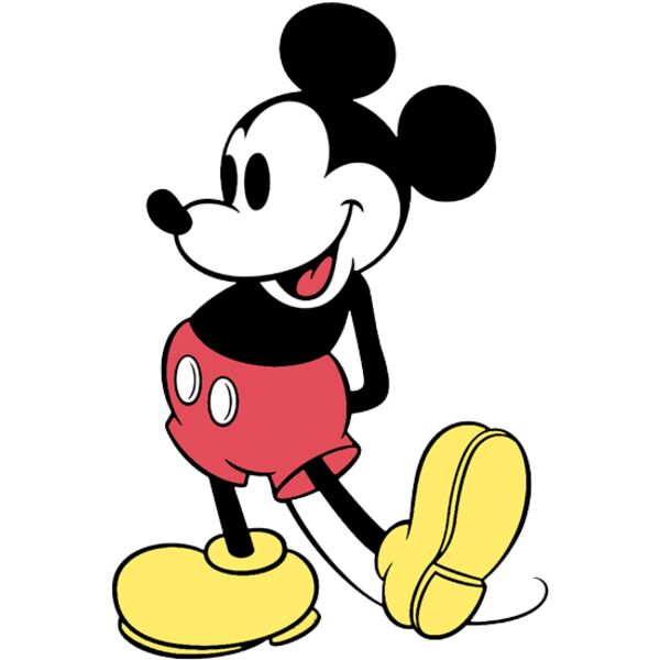 Disney, Leaning Mickey Mouse Clipart, Popular Designs, Minnie Mickey Mouse - MM 2 Thumbnail