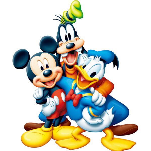 Disney, Mickey Mouse with Donald Duck & Goofy Clipart, Popular Designs, Minnie Mickey Mouse - MM 21 Thumbnail