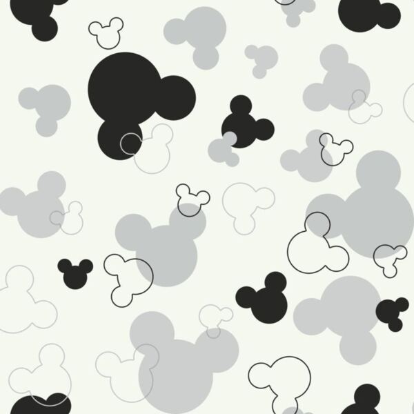 Disney, Puzzled Black and White Mouse Head Background, Popular Designs, Minnie Mickey Mouse - MM 22 Thumbnail