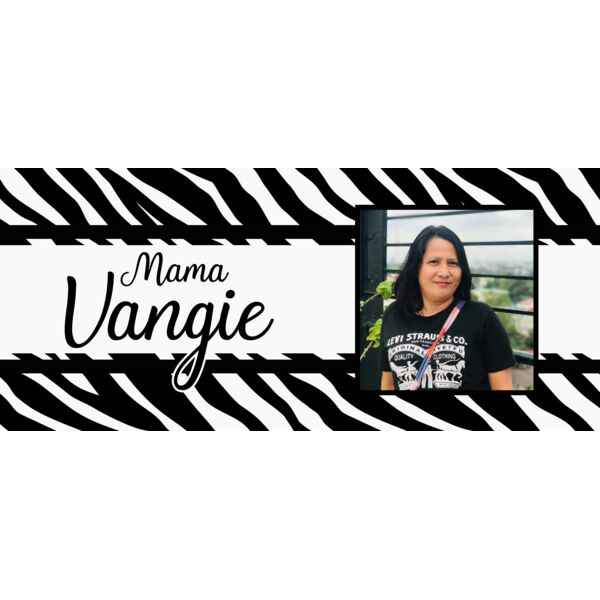 Zebra Skin, Full Print Background with Name, Changeable Photo, Editable Name, Zebra Pattern, Mug Print, White & Black AS2 Thumbnail