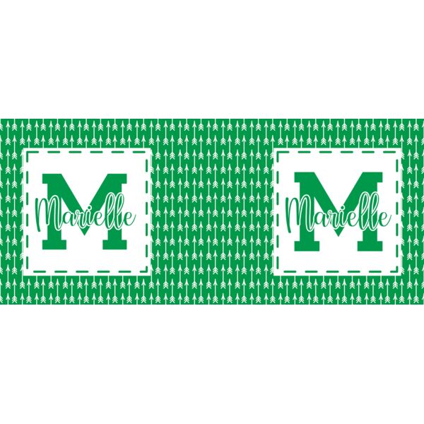 Background Pattern, Full Print Background with Name, Changeable Photo, Editable Name, Arrow Pattern, Green Pattern, Mug Full Print, A3 Thumbnail