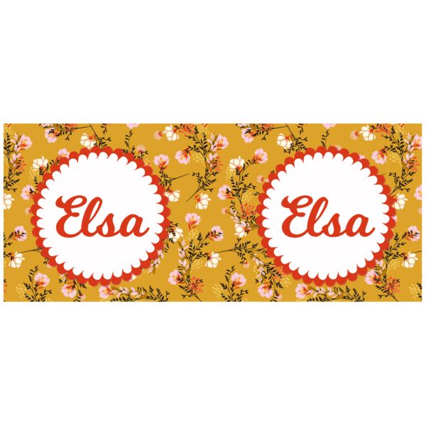 Floral Background Pattern, Full Print Background with Name, Editable Name, Orchid Pattern, Floral Pattern, Flower Pattern, Yellow Pattern, Mug Full Print, FA5 Thumbnail