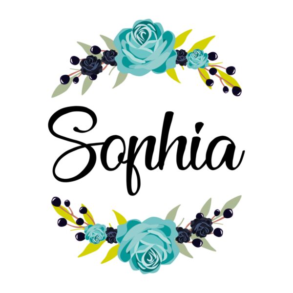 Floral Crest, Spot Print Crest with Name, Editable Name, Rose Crest, Flower Crest, Flower Ribbon, Rose Ribbon, Mug Full Print, FL5 Thumbnail