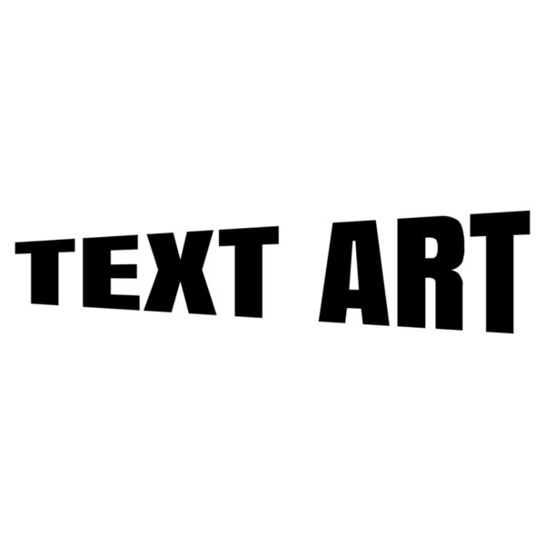 Text Art, Changeable Text, Scale Right Effect, Warped Text, Editable Text, Changeable Color Thumbnail