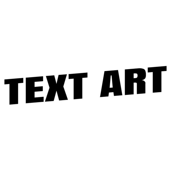 Text Art, Changeable Text, Diagonal Sliding Effect, Warped Text, Editable Text, Changeable Color Thumbnail