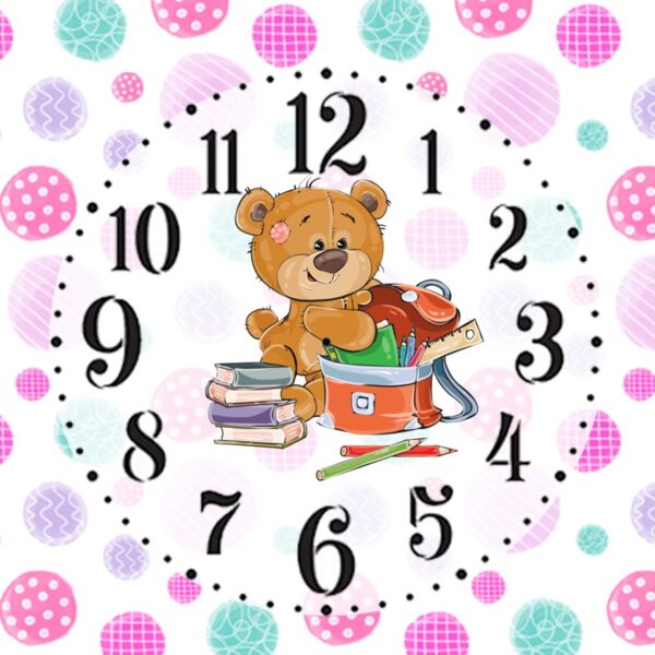 Cute Bear Studying Theme, Cute Bear Studying Background, Cute Bear Studying Design, Customizable Name - WC 14 Thumbnail