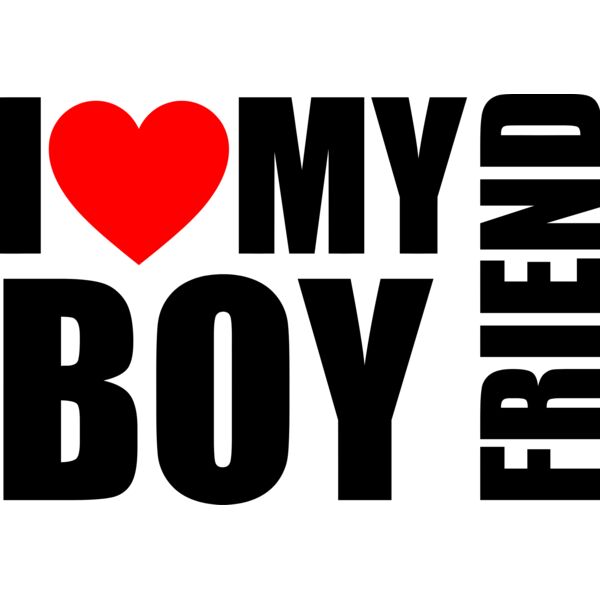 Couple Designs, Editable Black & Red Vector Color, I Love My Boyfriend, I Heart Statement, Ladies Design, Digital Printing, Sublimation Printing, Shirt Print, Mug Print, Keychain Print, Polo Shirt Print, Jacket Print, Customizable, Personalize Gift - HRT3 Thumbnail