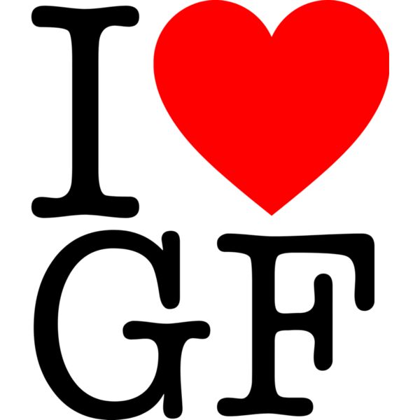 Couple Designs, Editable Black & Red Vector Color, I Love GF, I Heart Statement, Mens Desgin Digital Printing, Sublimation Printing, Shirt Print, Mug Print, Keychain Print, Polo Shirt Print, Jacket Print, Customizable, Personalize Gift - HRT8 - B Thumbnail